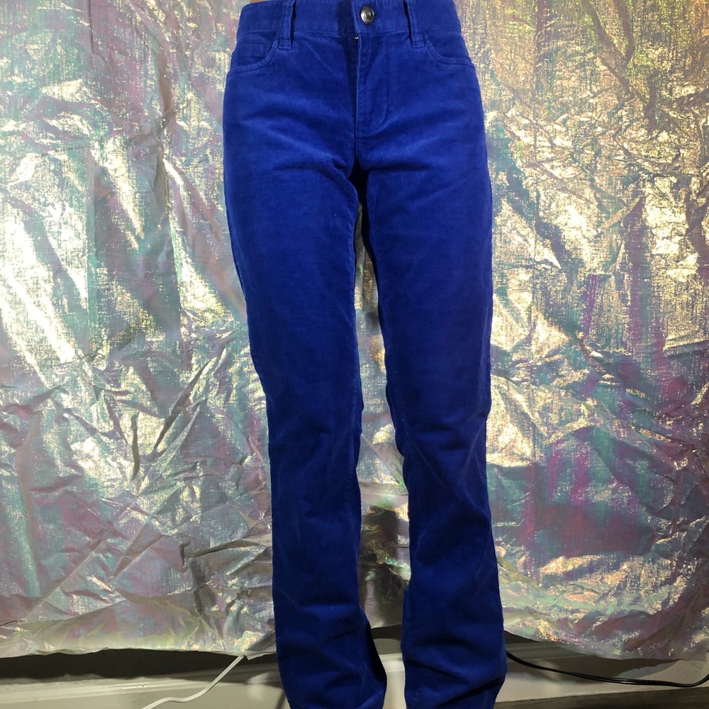J Crew Blue Vevelty Jeans size 27s
